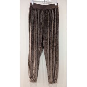 Summersalt Brown Plush Velour Lounge Sweatpants Joggers Size Small